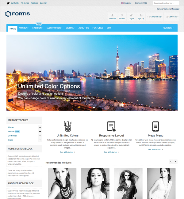 Fortis - Responsive Magento Theme 