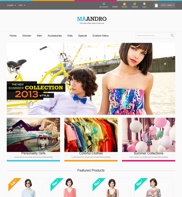 Andro Responsive Magento Theme 