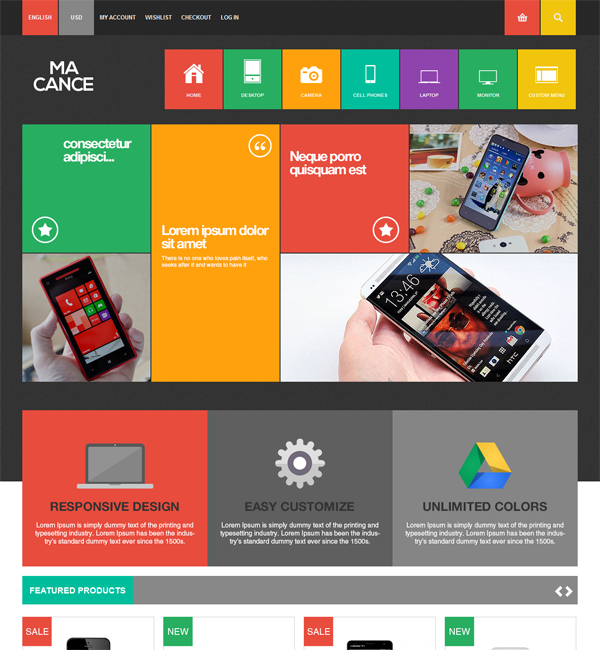 MA CANCE - Metro Responsive Magento Theme 
