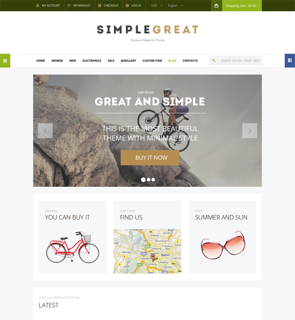 SimpleGreat – Premium Responsive Magento theme