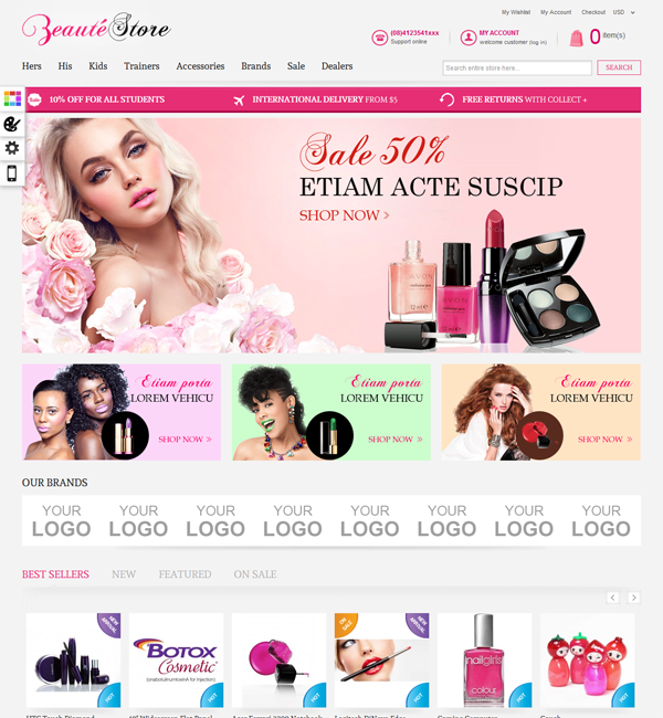 Responsive Magento Theme - EM Chaussure