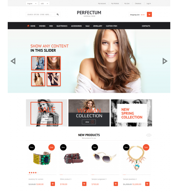 Perfectum – Premium Responsive Magento theme