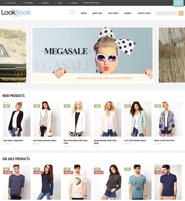 Lookbook - Responsive & Retina Magento Theme 