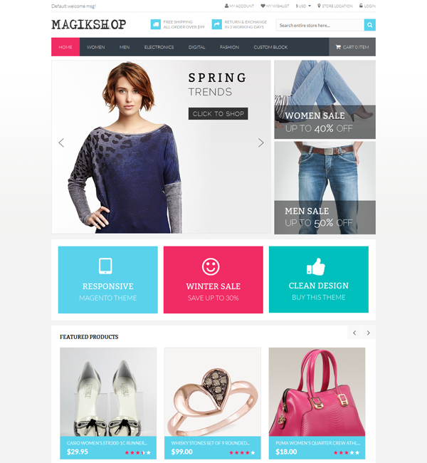 Shop Responsive Magento Theme