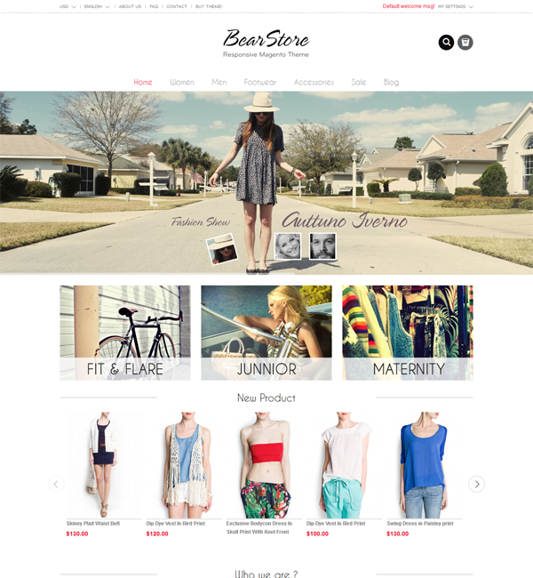 BearStore - Responsive Magento Theme
