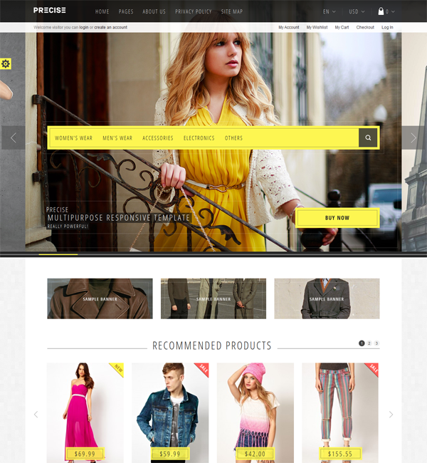 Precise — Multipurpose Responsive Magento Theme