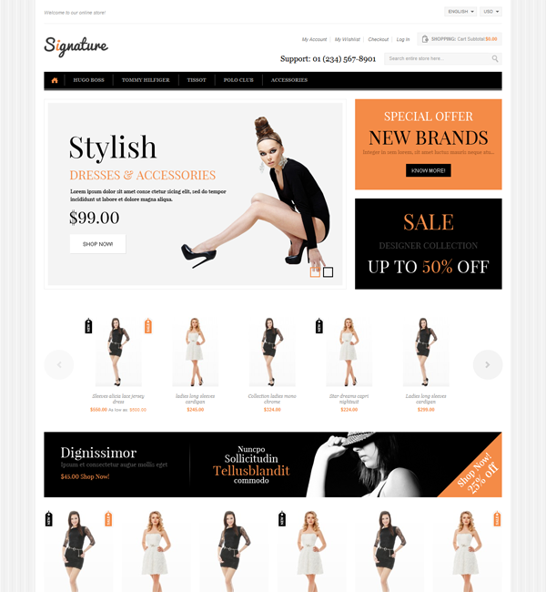 Signature Responsive Magento Theme 