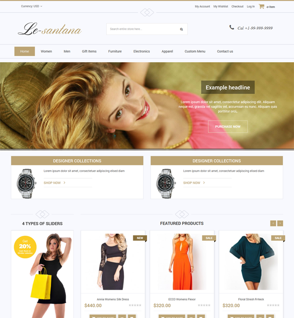  Le-Santana - Responsive & Retina Ready Magento 