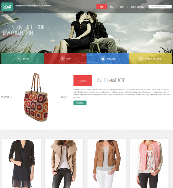 Colorstorm - Responsive&Retina Ready Magento Theme