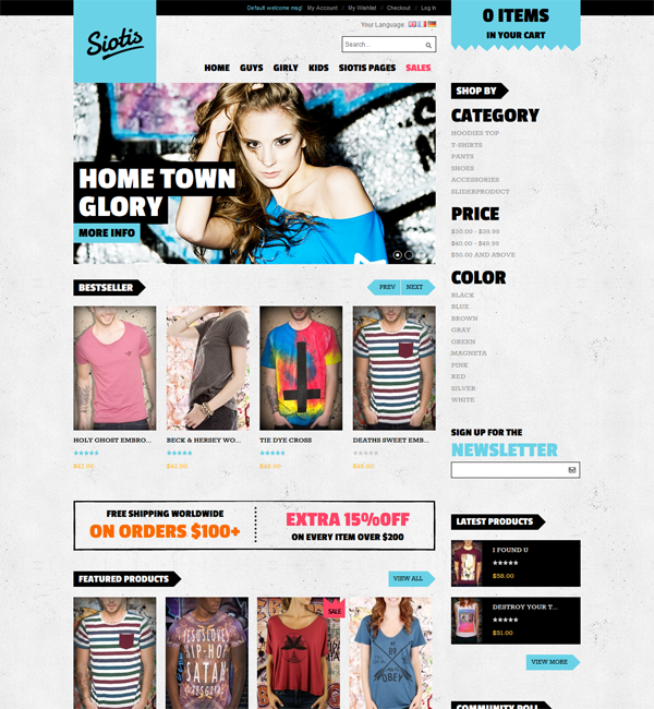 JM Siotis - Street-style Responsive Magento Theme