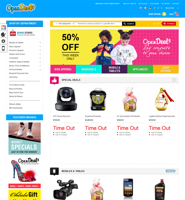 Responsive Magento Theme - Gala OpenDeal