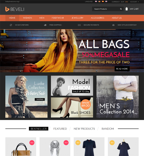  Beveli - Responsive Magento Theme 