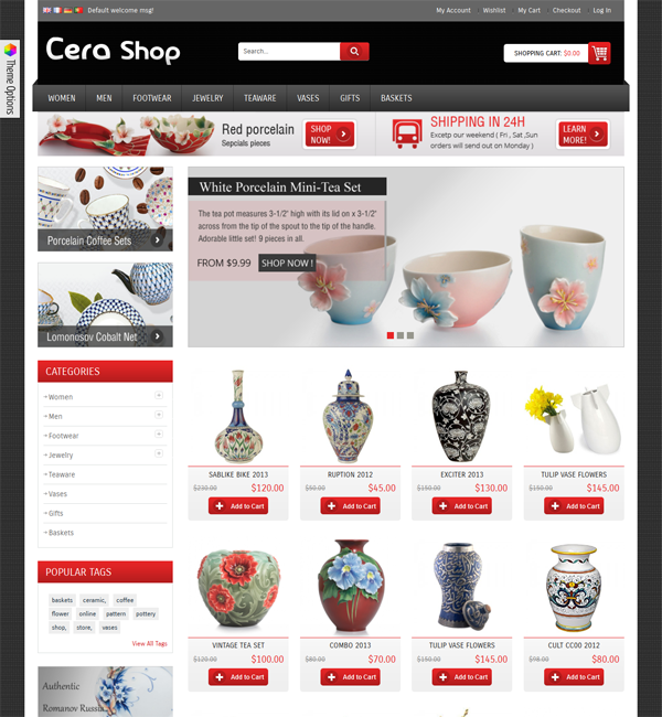 CeraShop Responsive Magento Theme