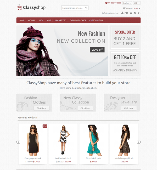Classy Shop - Magento Responsive Template