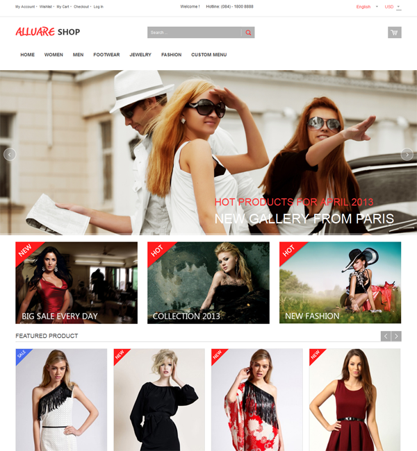 Allure Responsive Magento Theme 
