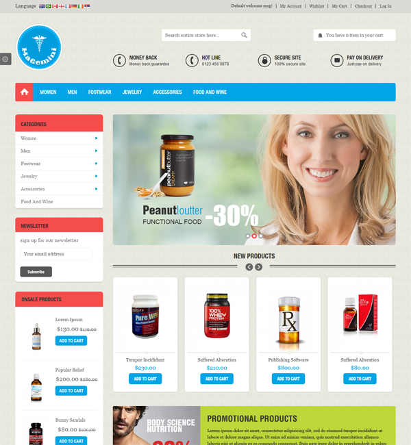 Gemini - Responsive Magento Theme 