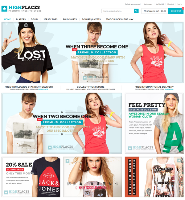 Highplaces - Responsive & Retina Magento Theme 