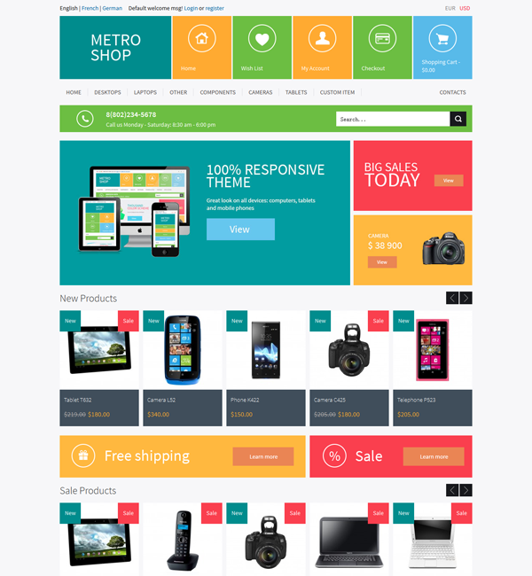 MetroShop – Premium Responsive Magento theme