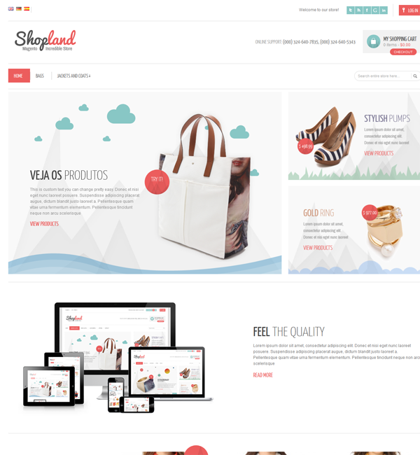 Shopland - Responsive Magento Theme