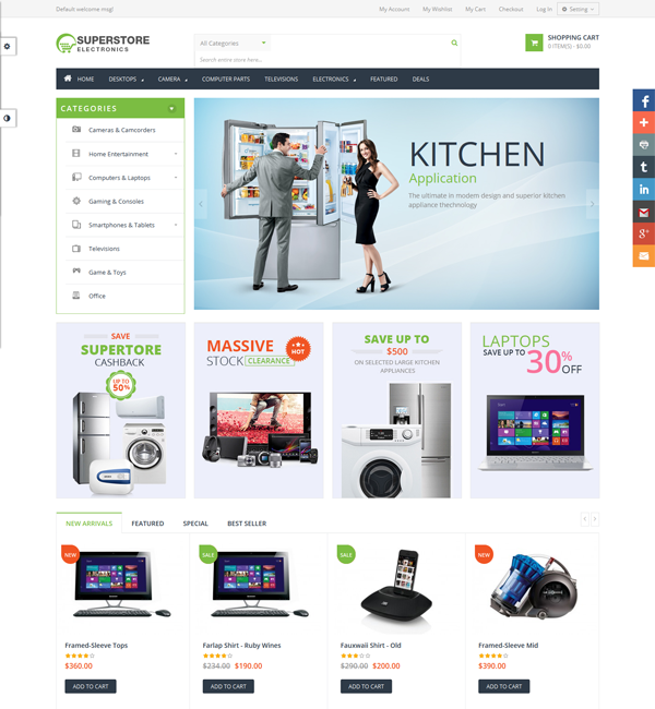 Ves Super Store Responsive Magento Theme