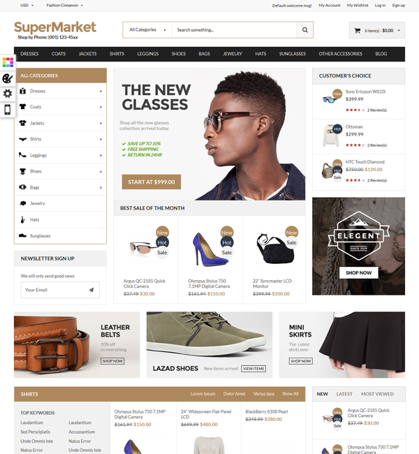 Supermarket & Deal - Responsive Magento theme