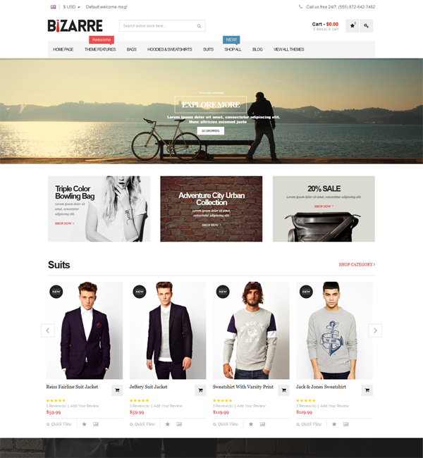  Bizarre - Responsive Magento Theme