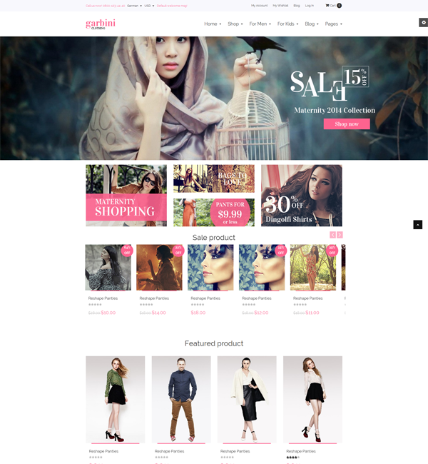 Garbini - Multipurpose magento theme 