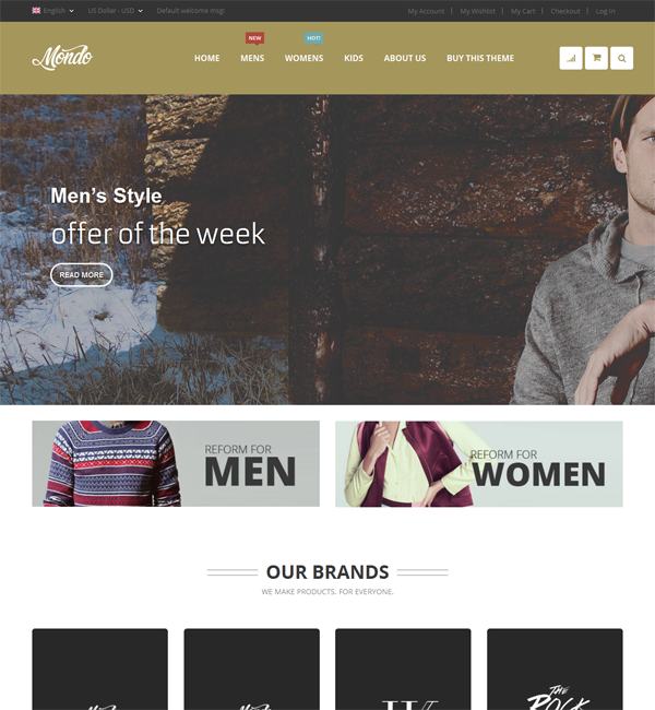  Mondo responsive magento theme 