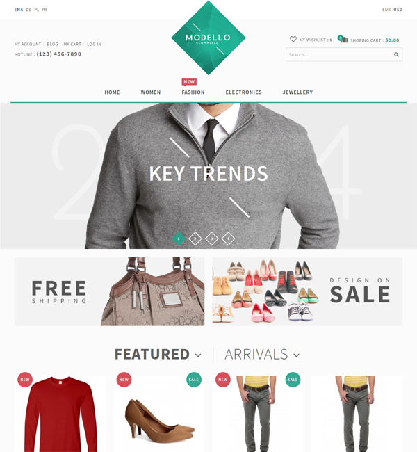 Modello - Multi-Purpose Fluid Responsive Theme 