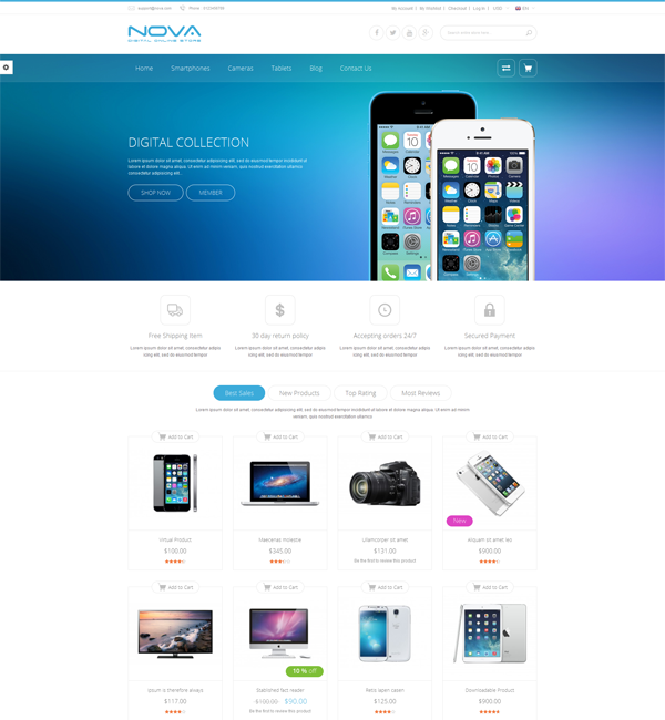 SNS Nova - Responsive Multipurpose Magento Theme 