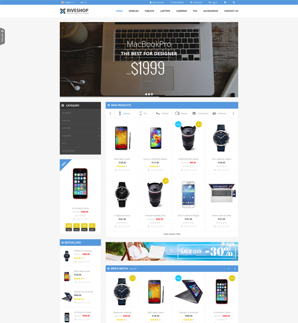 SNS Riveshop - Premium Responsive Magento Theme 