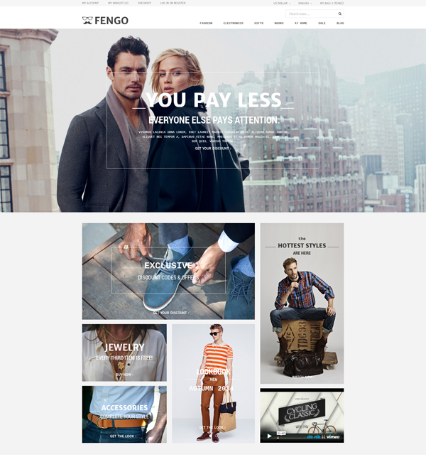 Fengo - Premium Responsive Magento Theme 