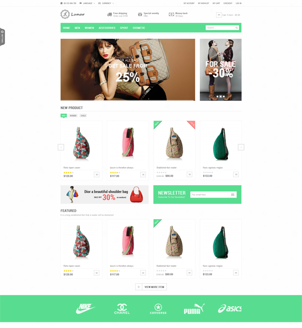 SNS Lunar - Premium Responsive Magento Theme