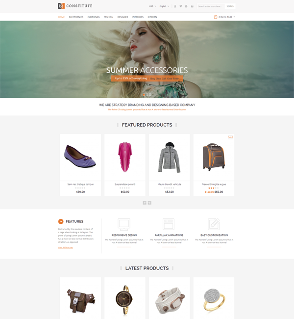 Constitute - Magento Responsive Theme 