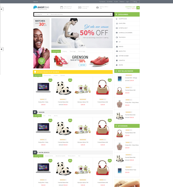 Ves Shopping - Magento Theme