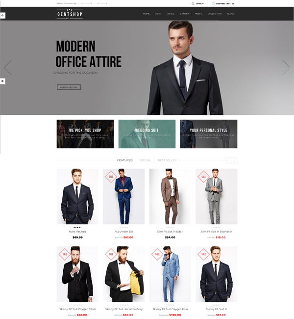 Ves GentShop - Great Fashion Magento Theme