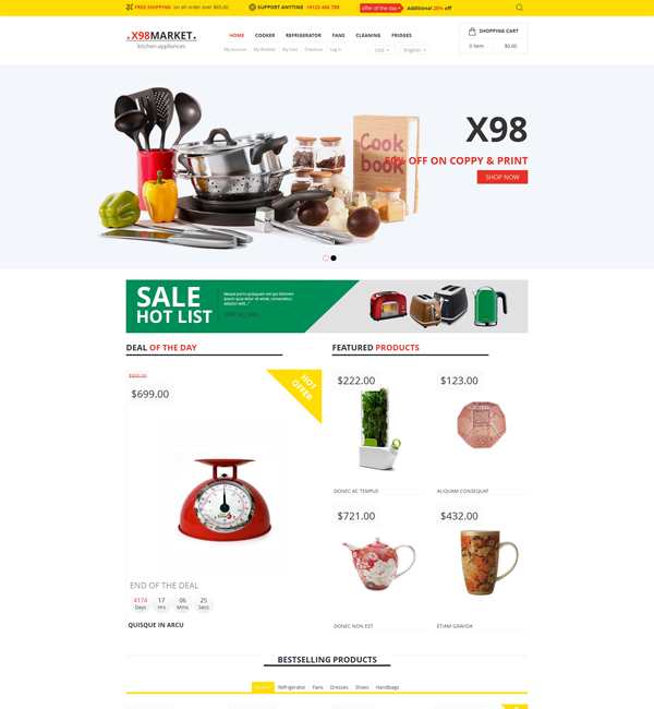 X98 - SuperMarket Responsive Magento Theme