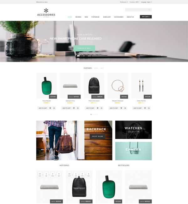 MA Accessories Responsive Magento Theme