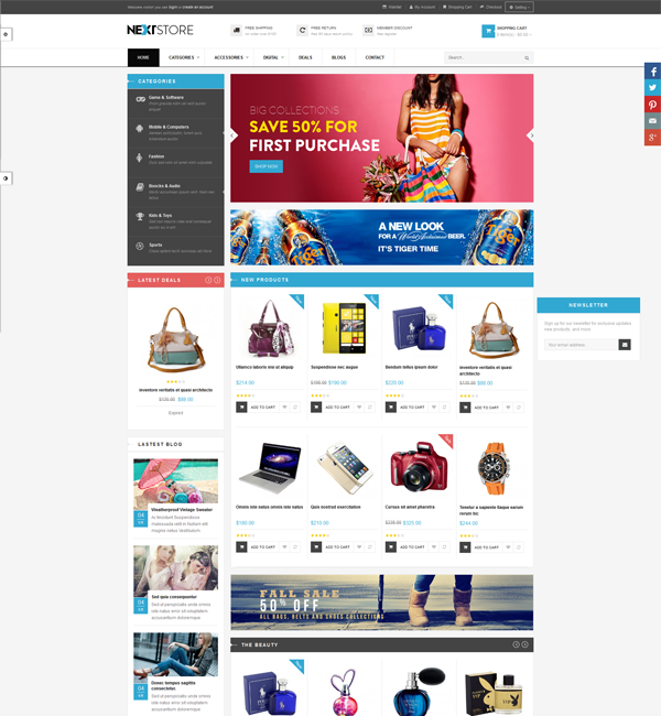 Venus Next Store Responsive Magento Theme