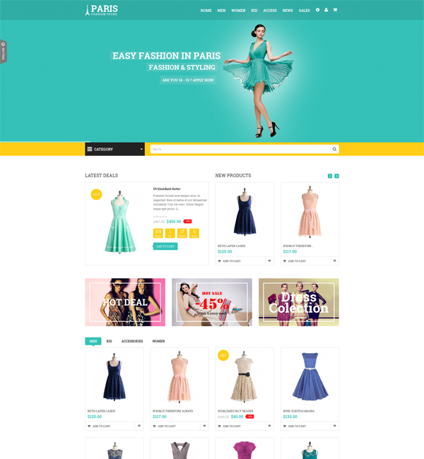 SNS Paris - Premium Responsive Magento Theme 
