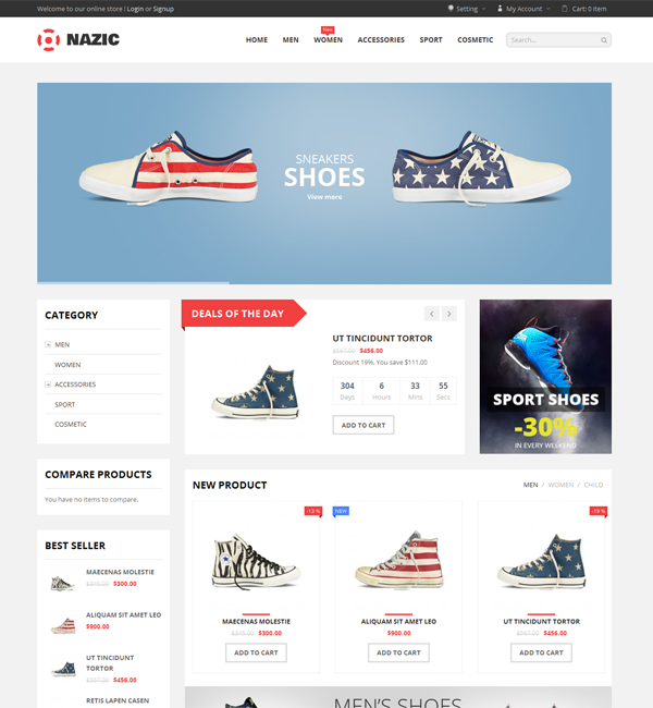 SNS Nazic - Premium Responsive Magento Theme