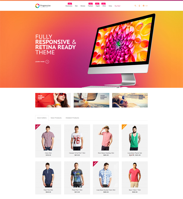Progressive — Responsive Magento Theme