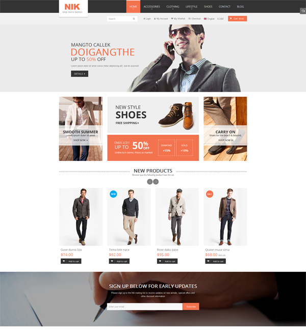 Nik - Responsive Magento Fashion Theme