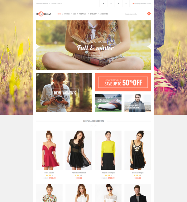 Rubbez - Responsive Magento Theme 