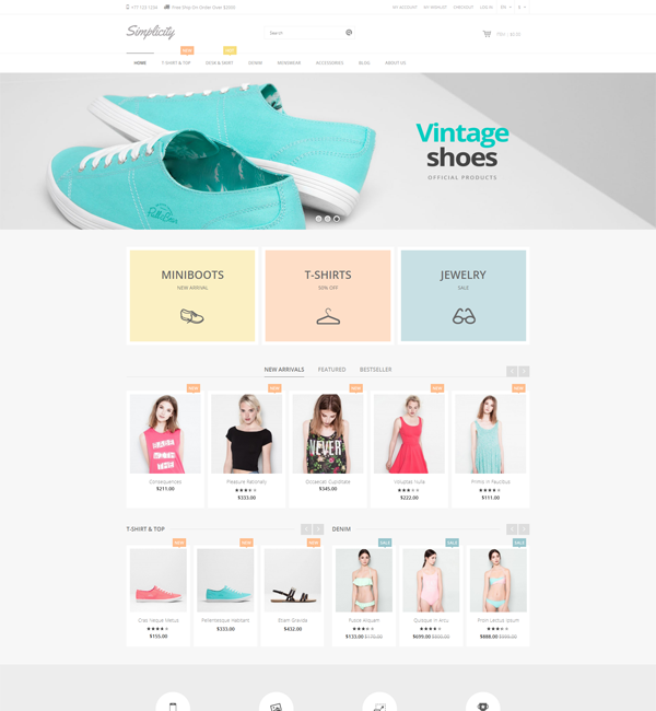 Simplicity - Responsive Magento Theme