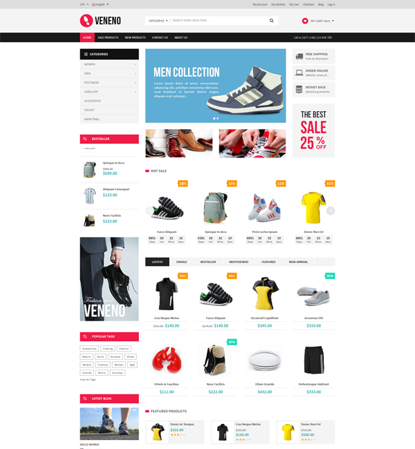 Veneno - Multipurpose Responsive Magento Theme