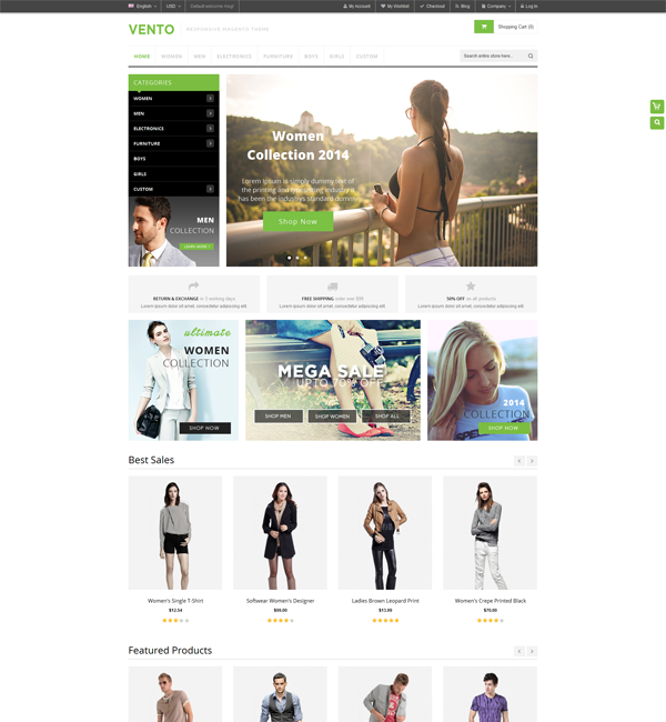 Vento - Responsive Multipurpose Magento theme