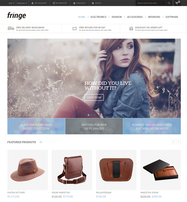 Fringe - Magento Responsive Theme