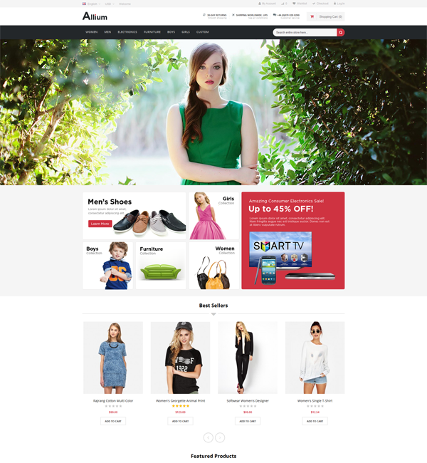 Allium - Responsive Multipurpose Magento Theme