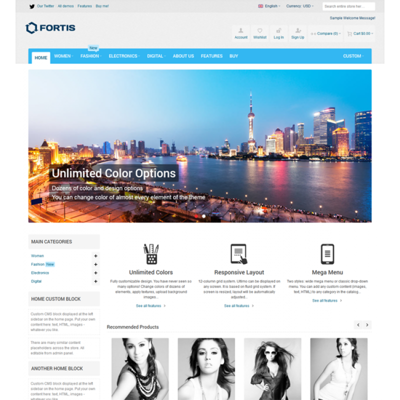 Fortis - Responsive Magento Theme 